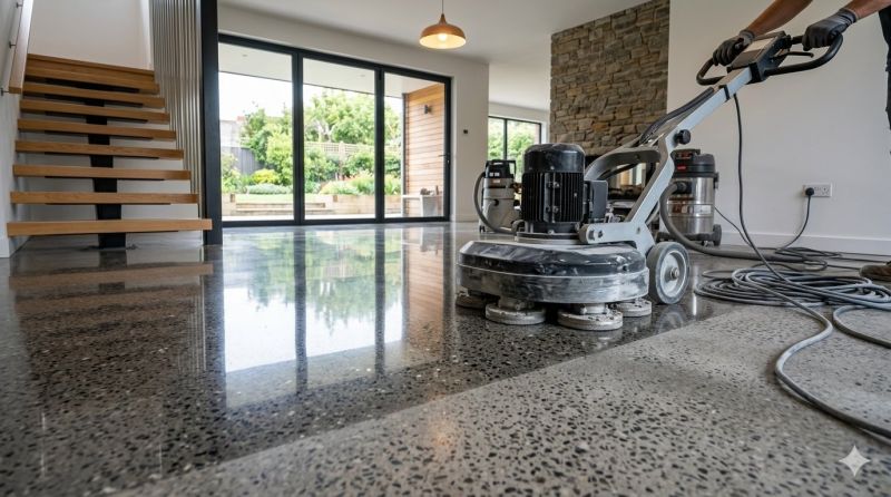 Basement Floor Polishing in Louisville, KY