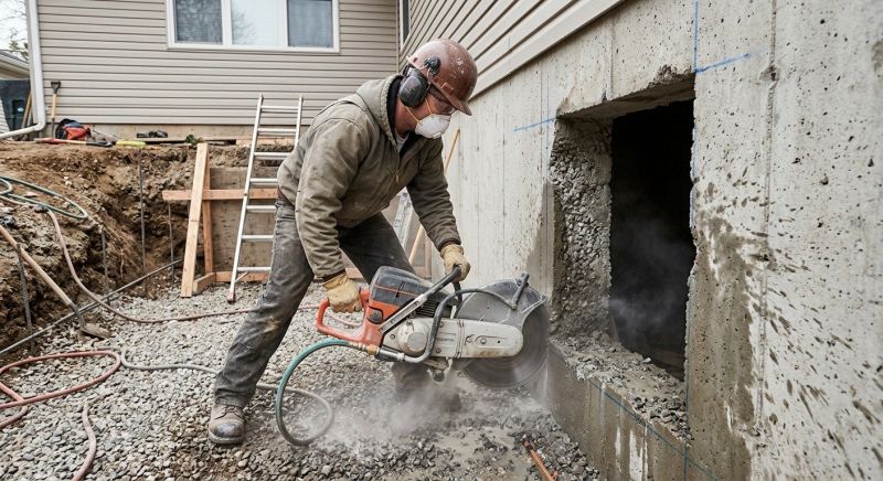 Basement Window Cutting in Corpus Christi, TX