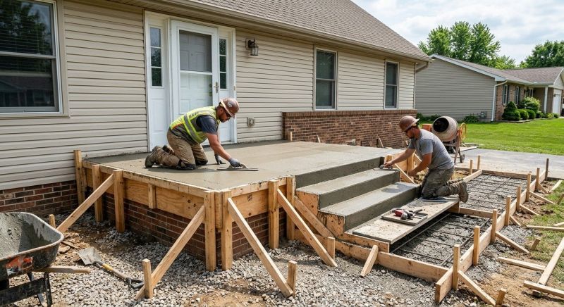 Porch Slab Installation in Fort Collins, CO